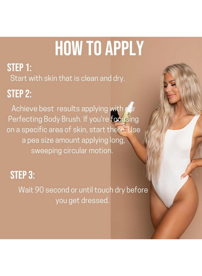 Bronze Cactus Water Resistant Instant Tanner | Self-Tan, Instant Bronze Body Makeup | Suitable for Face & Body | All Skin Types | Light/Medium | 3.8 fl.oz - Image 4