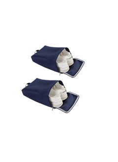 SYOSI Travel Shoe Bags, Water Resistant Travel Shoe Bags, Portable Shoe Bag Used As for Storage or Shoe Travel Bag, Shoe Storage Organizer Shoe Pouch with Zipper, Men and Women Vacation Travel (2Pcs)  - Image 1