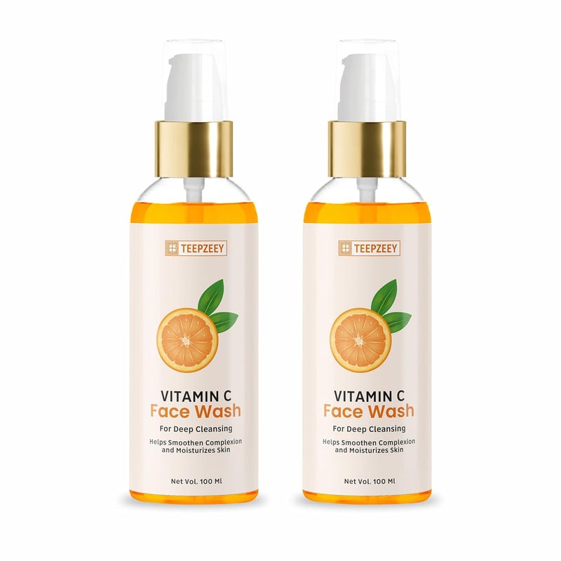 La Rostro Combo of Vitamin C Face Wash For Acne And Pimple 2 Piece 100ml And Red Onion Shampoo For Anti Hair Fall Anti Dandruff 200ml - Image 2