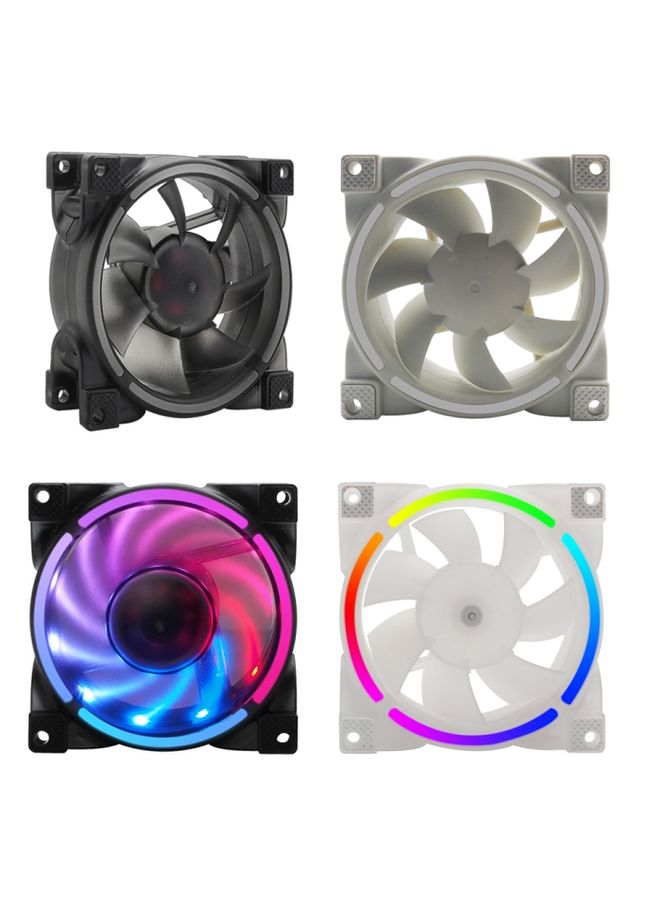 BURAQ MF8025 Magnetic Suspension FDB Dynamic Pressure Bearing 4pin PWM Chassis Fan, Style: ARGB (Black)  - Image 2