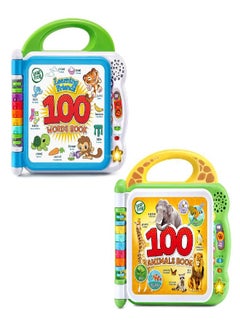 مجموعة كتب LeapFrog 100 كلمة و100 حيوان (عبوة خالية من الإحباط)