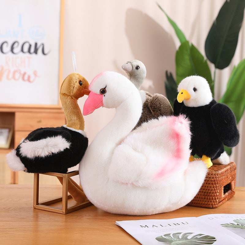 Bird Plush Toy (Parrot, Peacock, Vulture, Eagle, Pelican, Flamingo, Swan) - Image 4
