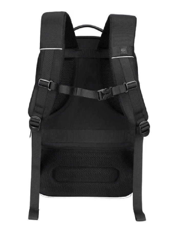 كول بيل حقيبة ظهر للكمبيوتر المحمول CB-8307 مقاس 15.6 بوصة، مزودة بحقيبة فصل جافة ورطبة، حقيبة سفر كبيرة السعة - أسود - Image 3
