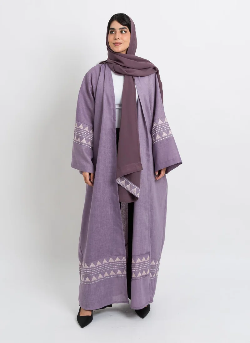 Kaafmeem Purple Triangles Tango Abaya