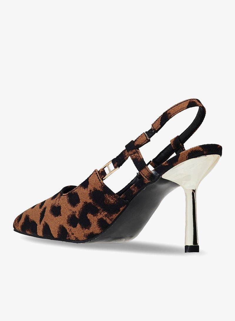 ايلا حذاء بكعب مدبب بحزام خلفي - Image 3