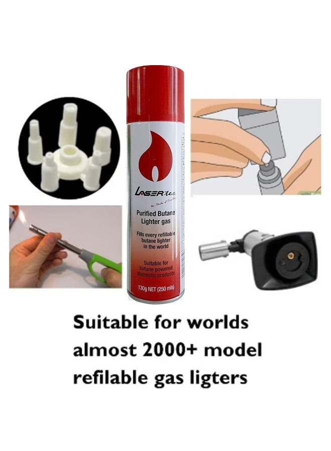 Lasertec Butane Gas 250ml – High-Quality Refill Gas for Lighters, Torches & Camping Stoves - Image 2