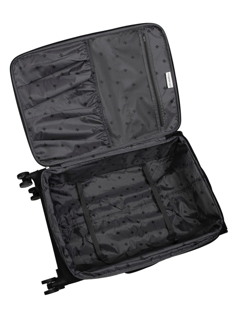 it Luggage it luggage UPPER LITE Precursor, Unisex Polyester Material Soft Case Luggage, 8x360 degree Spinner Wheels, Expandable Trolley Bag, Telescopic Handle, TSA lock, 12-2883B08, Size Medium, Color Black  - Image 3