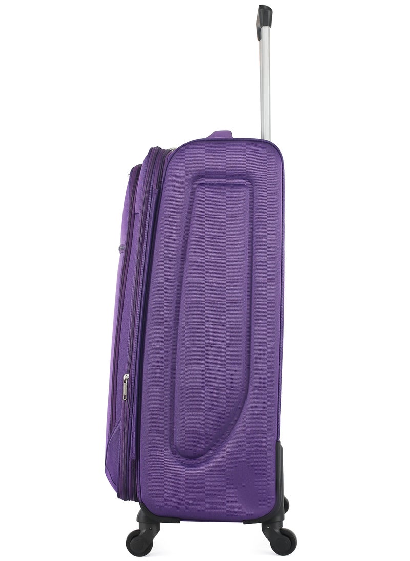 STARLIFE - Set of 3 Light Weight Polyester Trolley Luggage With Number Lock 20,24,28 Inches - Image 1