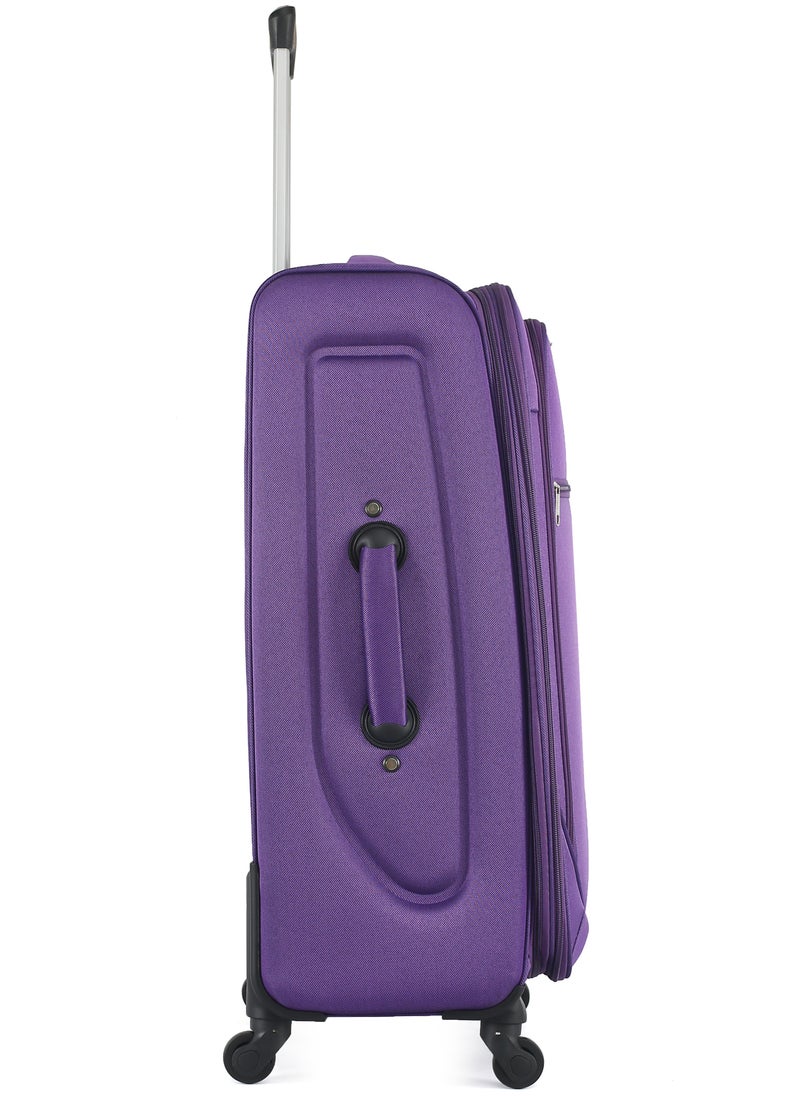 STARLIFE - Set of 3 Light Weight Polyester Trolley Luggage With Number Lock 20,24,28 Inches - Image 1