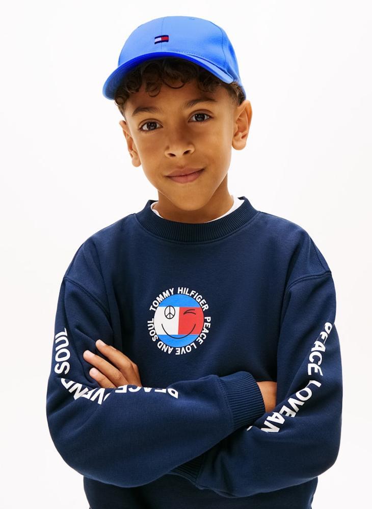 TOMMY HILFIGER Kids' Logo Embroidery Twill Baseball Cap - Image 4