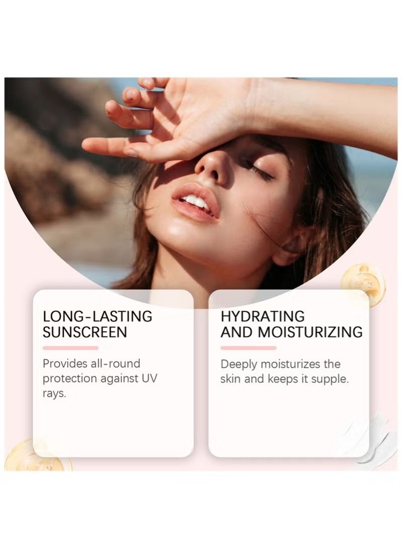  اوساورا مسحوق شمس عالي الحماية SPF 42 بلون الذهب الوردي، مع زيت الجسم المتألق، رذاذ ترطيب، يرطب، ينير، متوافق مع المكياج، يمنحك مظهرًا ناعمًا للبشرة، خفيف الوزن. - Image 3