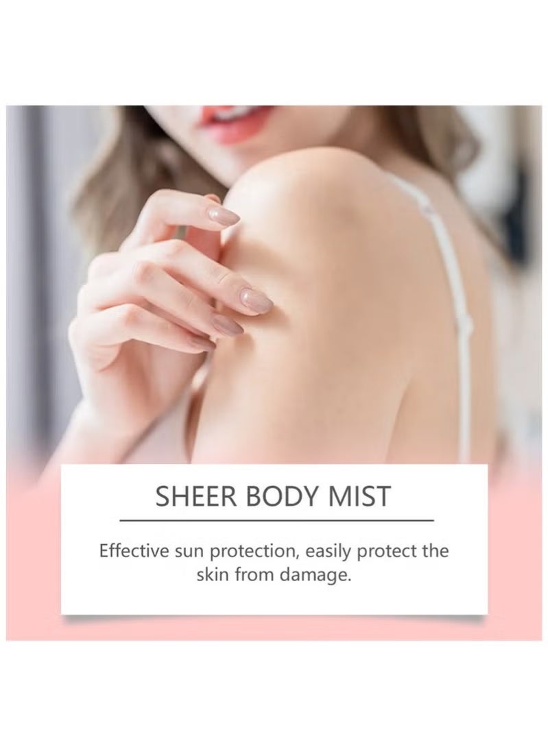  اوساورا مسحوق شمس عالي الحماية SPF 42 بلون الذهب الوردي، مع زيت الجسم المتألق، رذاذ ترطيب، يرطب، ينير، متوافق مع المكياج، يمنحك مظهرًا ناعمًا للبشرة، خفيف الوزن. - Image 5