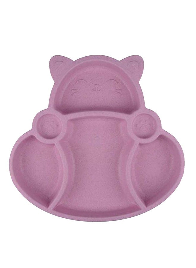 Little Angel Children Plate Dinner Compartment Plate Set - Purple - Image 1