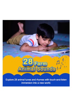 Kiddale Pack of 4 Musical Rhymes Book- 8 Classical and 16 Rhymes each for Farm, Aquatic Animals & Birds|Interactive Touch n Play Sound Book|Best Musical Gift for 1-3 Years  - Image 5