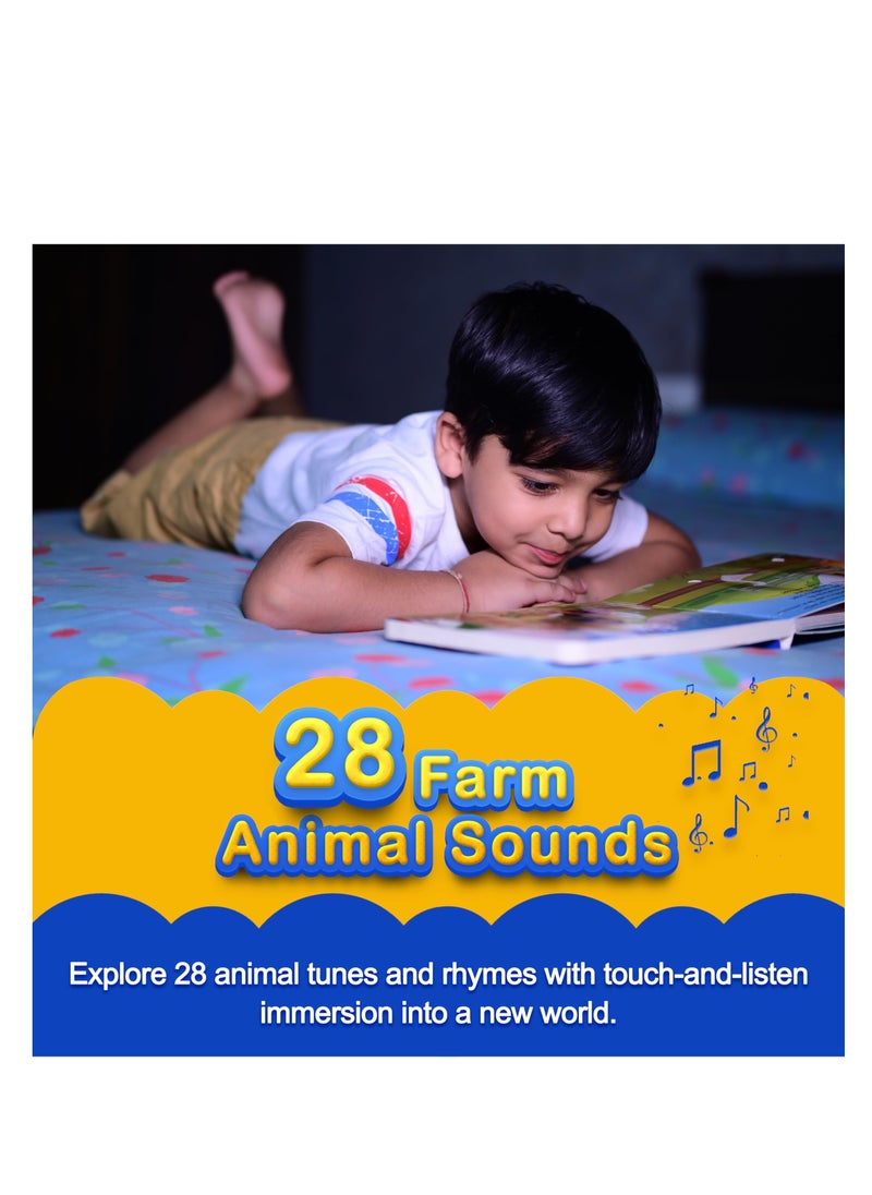 Kiddale - Pack of 4 Musical Rhymes Book- 8 Classical and 16 Rhymes each for Farm, Aquatic Animals & Birds|Interactive Touch n Play Sound Book|Best Musical Gift for 1-3 Years - Image 1