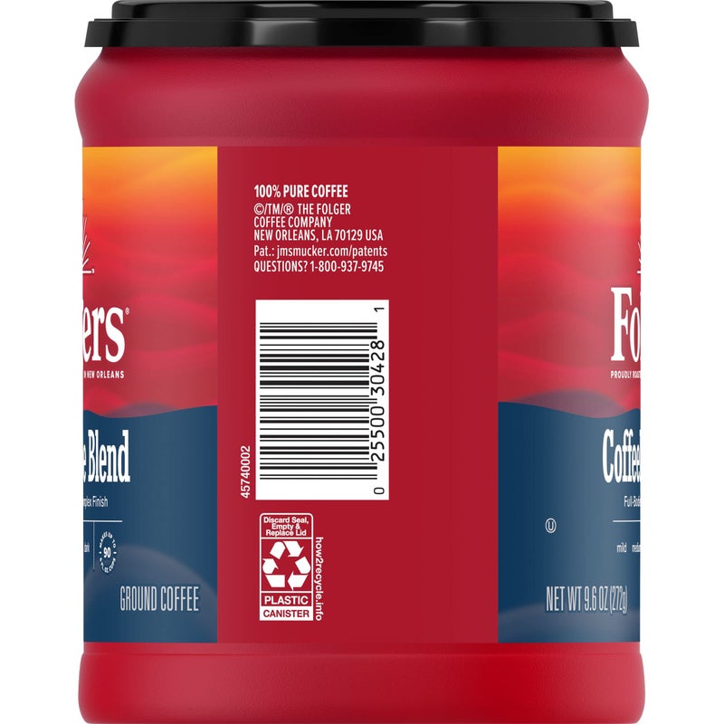 Folgers Coffeehouse Blend Ground Coffee, Medium-Dark Roast, 9.6 Ounces - Image 4