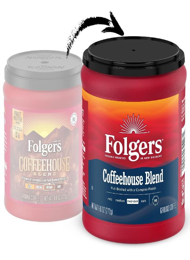 Folgers Folgers Coffeehouse Blend Ground Coffee, Medium-Dark Roast, 9.6 Ounces  - Image 2