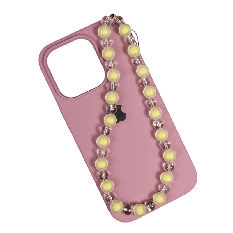 Threads & Beads mobile charm with dual beads and transparent beads, mobile charm - Image 1