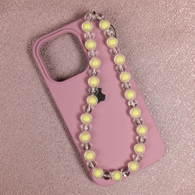Threads & Beads mobile charm with dual beads and transparent beads, mobile charm - Image 5