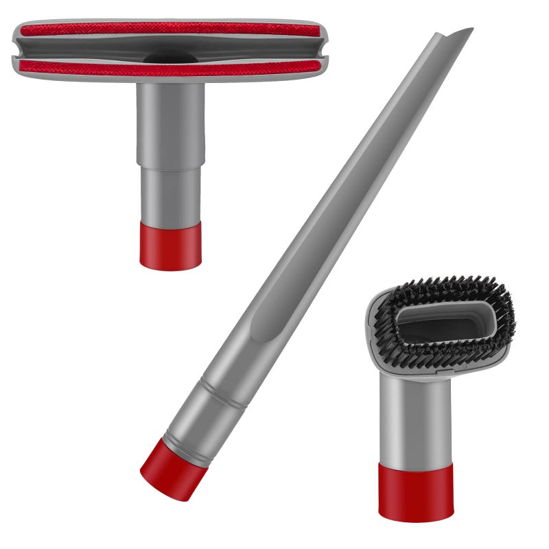 Crevice Tool and Dust Brush Upholstery Tool Compatible with Shark Navigator LiftAway Vacuum Cleaner Models NV500 NV501 NV502 NV560 Compare to Part NoX11FC500 Gray