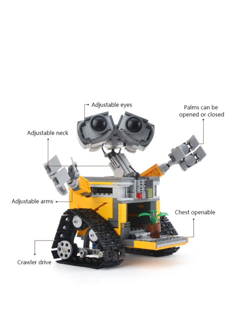 NIBEMINENT 687-Piece Compatible Lego Building Blocks Wall-E Robot Puzzle Assembly Boys Model Science Education Children's Toy  - Image 2