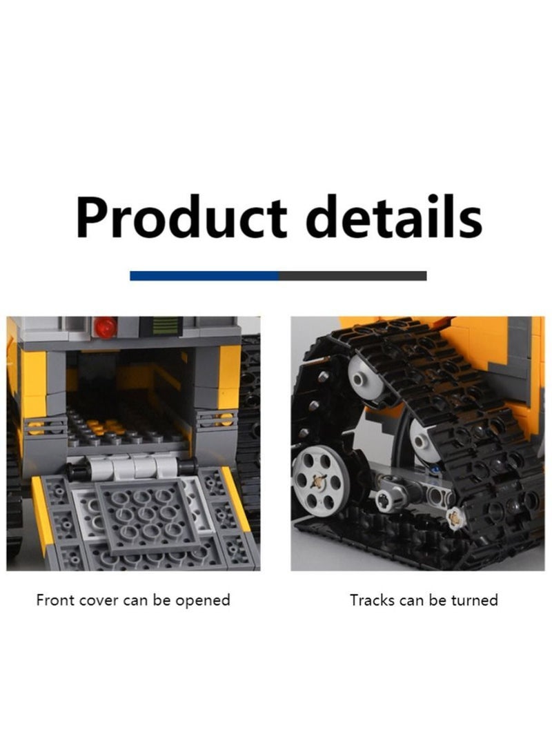 NIBEMINENT 687-Piece Compatible Lego Building Blocks Wall-E Robot Puzzle Assembly Boys Model Science Education Children's Toy  - Image 3