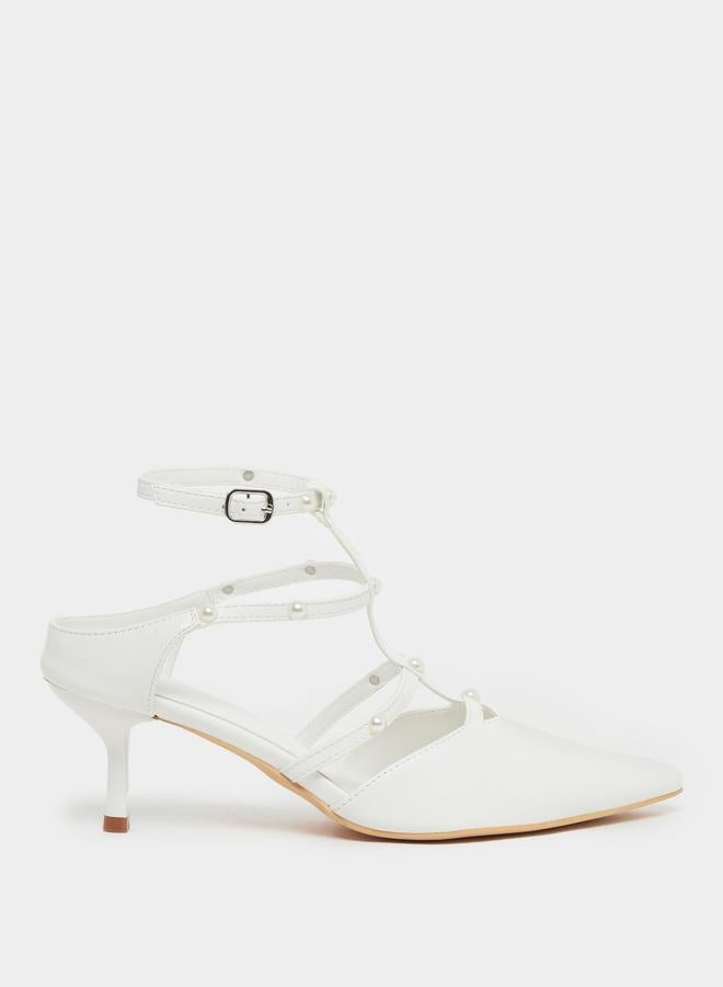 ستايلي حذاء ستيلى مدبب مزين باللؤلؤ الصناعي - Image 2