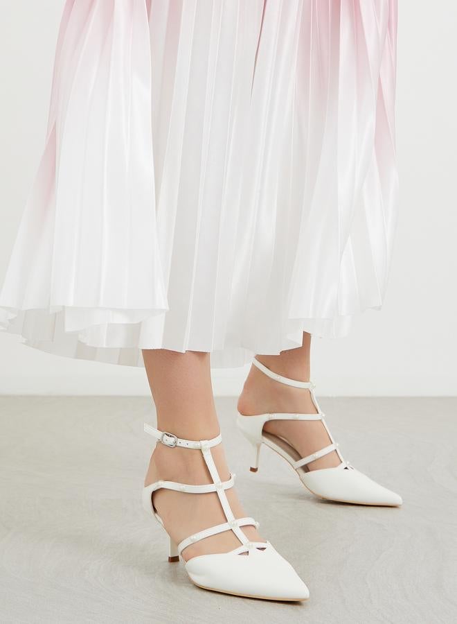 ستايلي حذاء ستيلى مدبب مزين باللؤلؤ الصناعي - Image 1