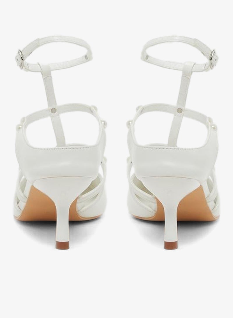 Styli Faux Pearl Embellished Pointed To Shoes - Image 5