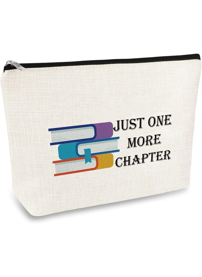 Mikela Book Lover Gifts Makeup Bag Reading Lovers Gifts Cosmetic Bag Reading Book Club Gift Bibliophile Gifts Book Worm Gift Bookish Gifts Librarian Book Nerd Gifts Birthday Gifts for Book Lover Friends 