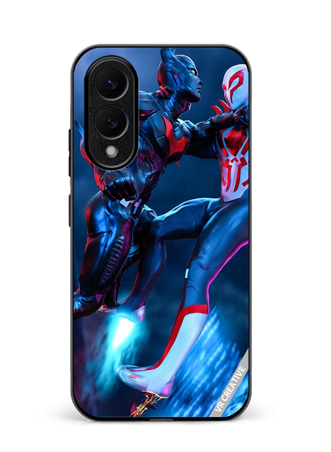 Protective Case Cover For Samsung Galaxy S25 Edge Spiderman Vs Batman Design Multicolour