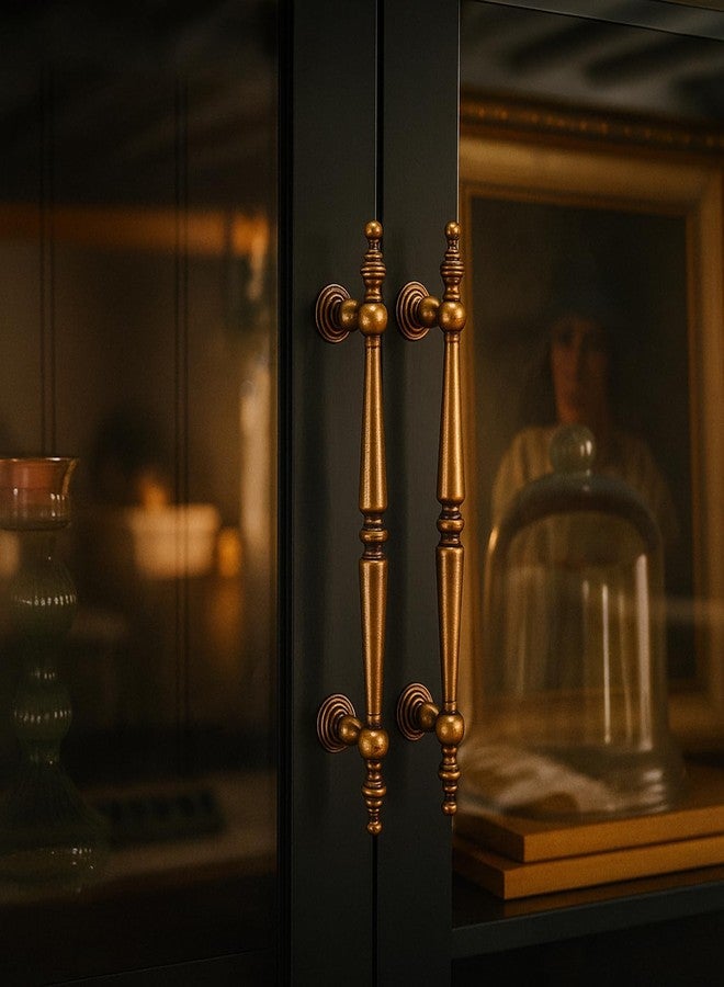 Shimeyao 10 Pack Antique Brass Cabinet Pulls 3-3/4"(96 mm) Hole Center Vintage Cabinet Pulls Handles Drawer Handles Closet for Kitchen Bathroom Drawer Dresser Pull Hardware Hole Center - Image 4