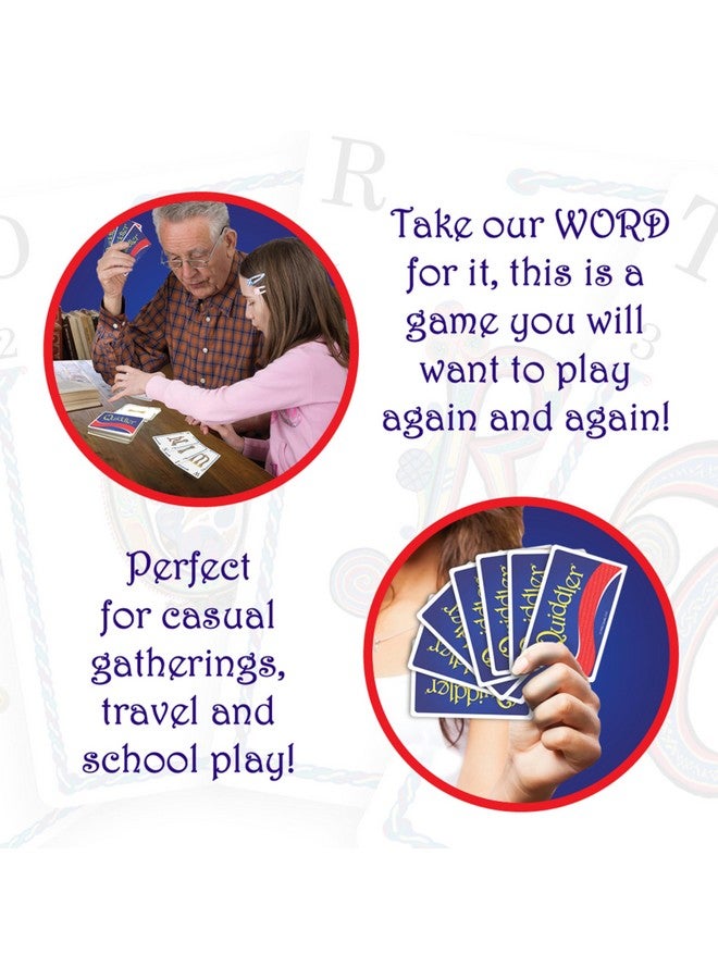 Quiddler Card Games for Kids - Playing Cards Word Games, Deck of Cards, Fun Family Games for Kids and Adults, Game Night, Travel Games, Multi-Player, Ages 8+