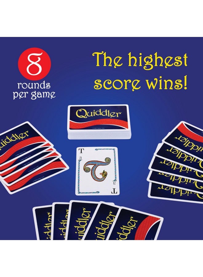Quiddler Card Games for Kids - Playing Cards Word Games, Deck of Cards, Fun Family Games for Kids and Adults, Game Night, Travel Games, Multi-Player, Ages 8+