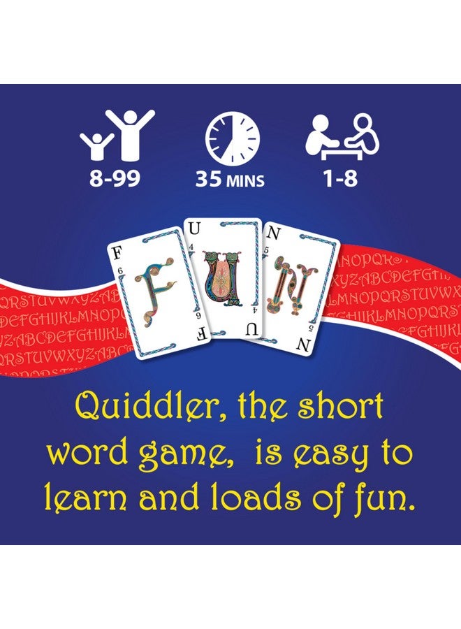 Quiddler Card Games for Kids - Playing Cards Word Games, Deck of Cards, Fun Family Games for Kids and Adults, Game Night, Travel Games, Multi-Player, Ages 8+