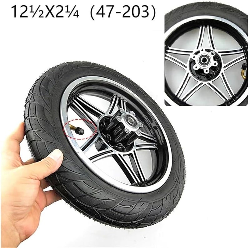 12 5 Inch Tire And Alloy 62 203 Wheels Rims Hub For Electric Scooters E Bikes - Image 2