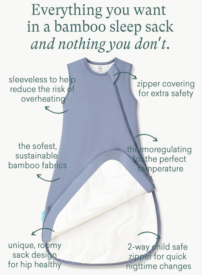 PurComfy Supersoft Sleep Sack 1.0 TOG, Premium Bamboo Viscose Baby Sleeping Bag, 2-Way Safe Zipper Sleep Sacks 6-15 Months (Whale) - Image 2