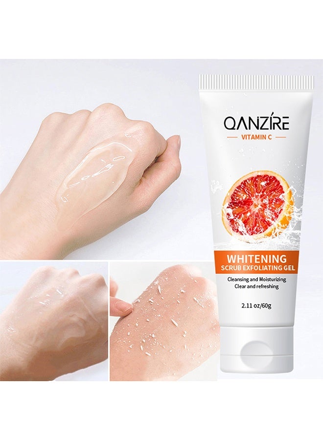  كانزير جل مقشر لتفتيح البشرة - جل مقشر برتقالي لتفتيح البشرة، جل تنظيف عميق، للوجه والجسم، 60 جم - Image 2