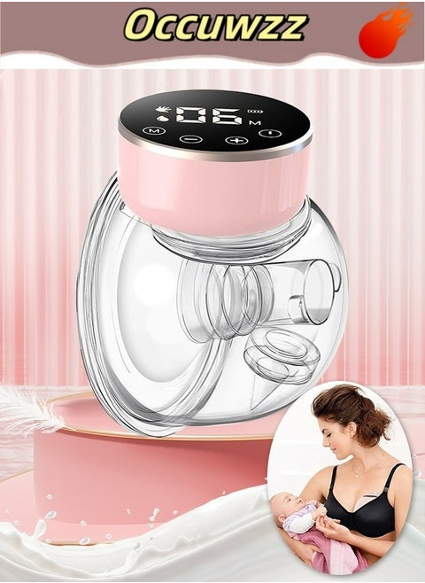 Breast Pump Electric Wearable Portable Easy to Clean Assembly Anti-Reflux Setting with 3 Modes and 9 Levels Smart Display