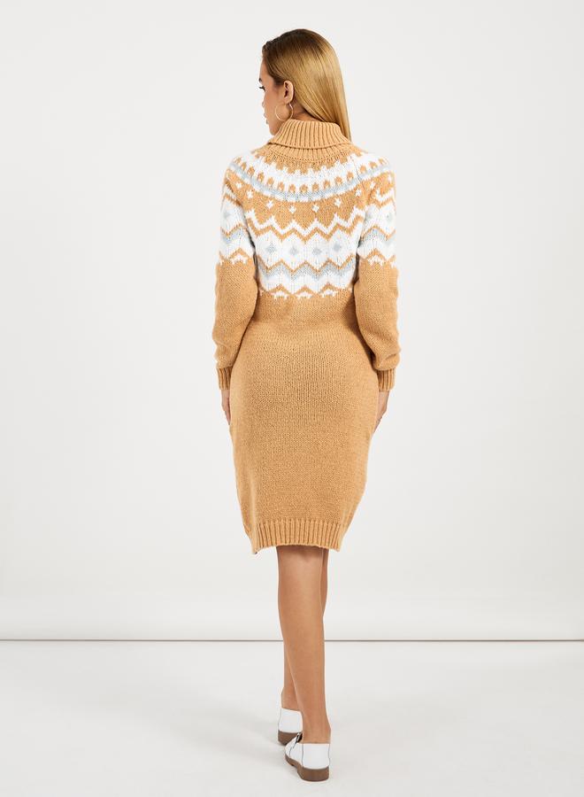 Styli Turtleneck Knit Dress - Image 4