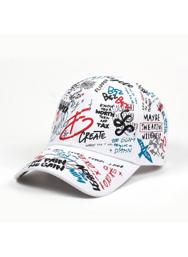 Summer Baseball Cap Graffiti Sun Caps Hip Hop Visor Hat Adjustable Snap-back Hats For Women golf cap