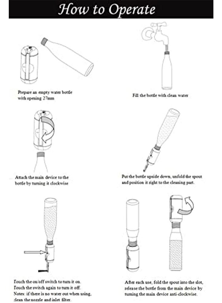 BlueFire Portable Electric Travel Bidet Sprayer – 500ml Handheld Personal Hygiene Washer for Postpartum, Hemorrhoid & Perineal Care | USB-C Rechargeable, 180° Adjustable Nozzle, Eco-Friendly Toilet Paper Alternative | Compact for Travel, Camping & Daily Use - Image 3