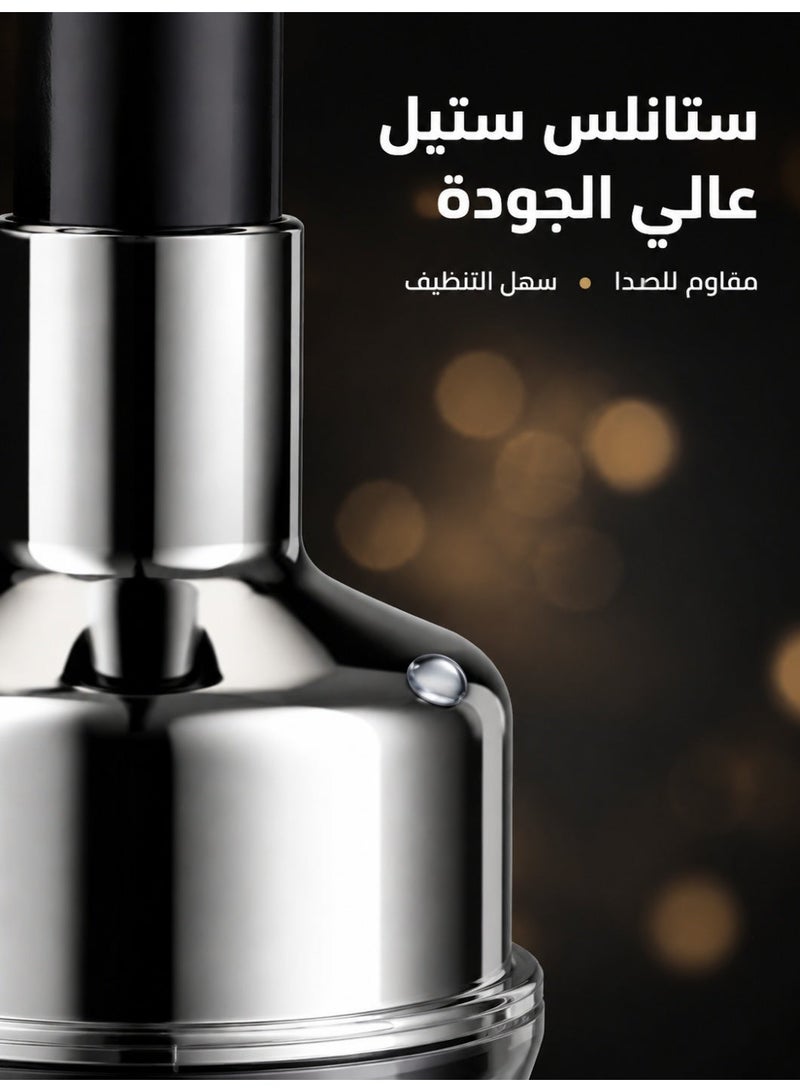 هراسة ثوم يدوية من الستانلس ستيل، عصارة وفرامة ثوم معدنية محمولة باليد للمطبخ غير كهربائية - Image 4