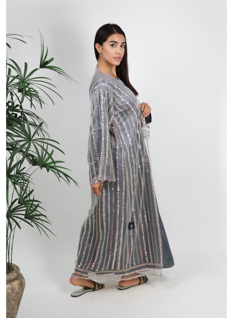 JAMEELA Sequin Craft Abaya - Image 3