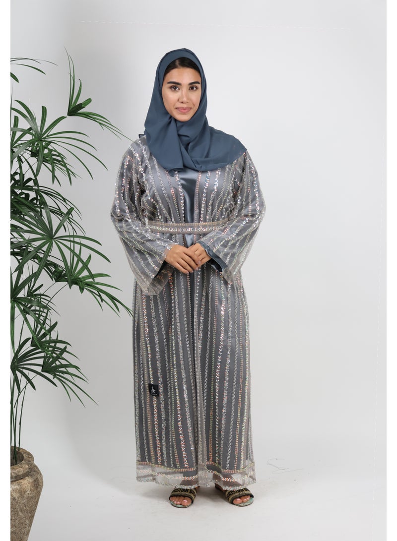 JAMEELA Sequin Craft Abaya - Image 1