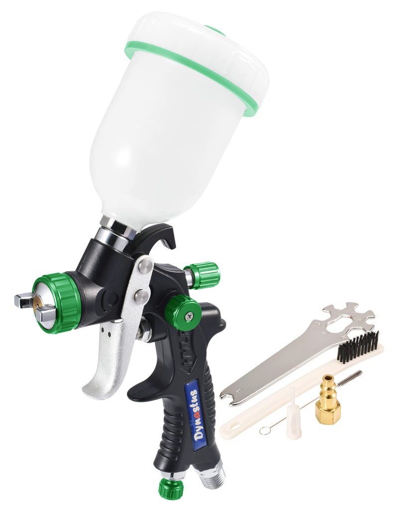Dynastus Touch Up Composite HVLP Air Spray Gun Detail Paint Sprayer Spot Repair with 0.8mm Nozzle