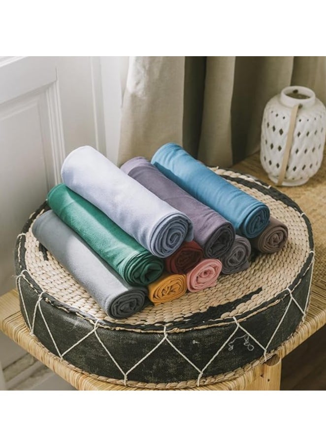 QBED - Plain Cotton Sheet Set of 3 Grey - Image 1