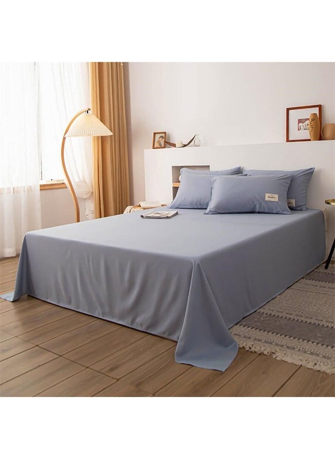 QBED Plain Cotton Sheet Set of 3 Grey  - Image 1