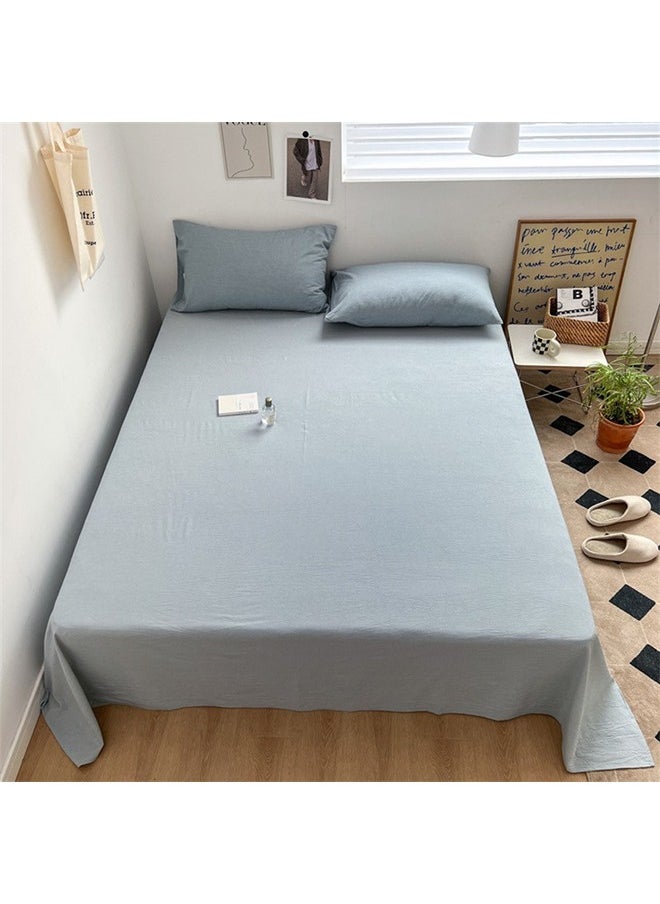 QBED Plain Cotton Sheet Set of 3 Grey  - Image 3