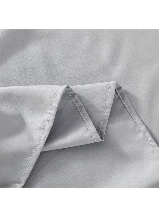 QBED Plain Cotton Sheet Set of 3 Grey  - Image 5